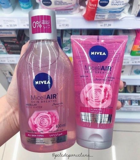 kit micela rose water nivea 