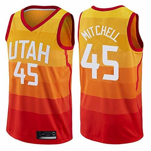 BXWA-Sports # 45 Donovan Mitchell Jersey para Hombre Utah Jazz City Edition