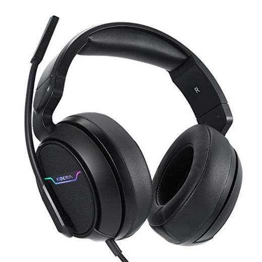 Auriculares Gaming PS4, Cascos Gaming Profesional con Flexible Cancelación de Ruido, Sonido