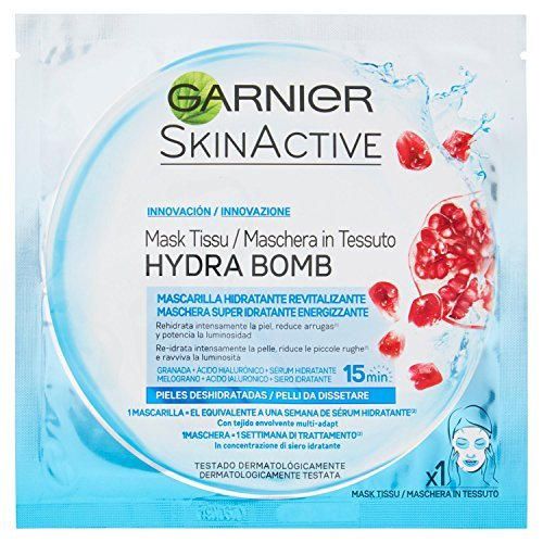 Garnier SkinActive Hydra Bomb Maschera Super Idratante Energizzante per Pelli da Dissetare
