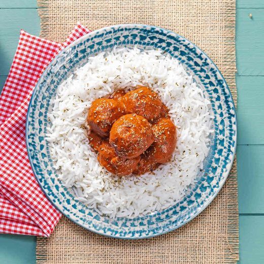 Social Almôndegas de Carne de Vaca Maturada com Basmati PROZIS 