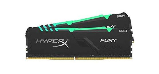 Producto Memórias Ram HyperX Fury DDR4 3200 hz 2x8 Gb RGB