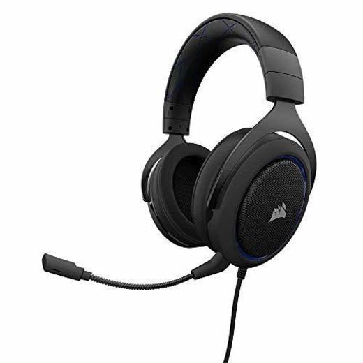 Corsair HS50 Stereo - Auriculares gaming con micrófono desmontable