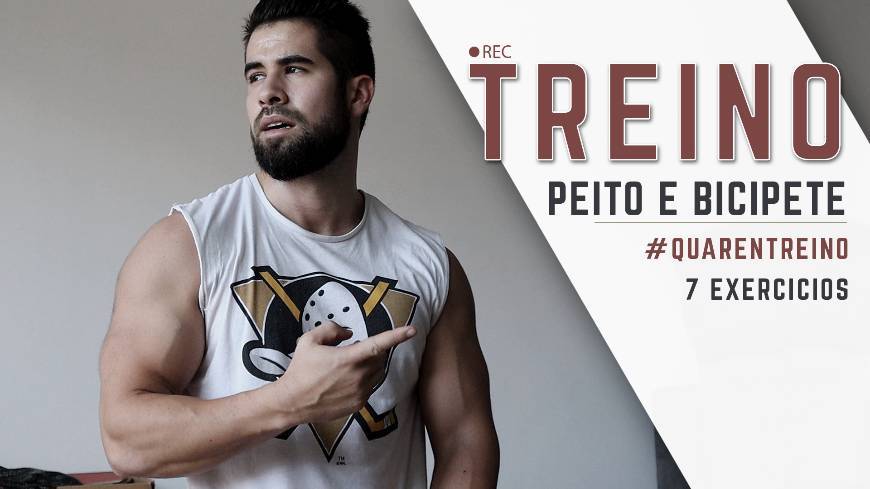 Social TREINO PEITO & BICIPETE - em casa