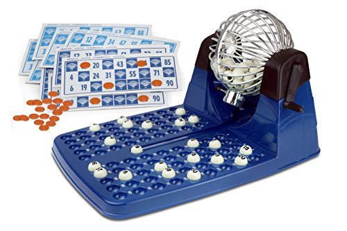 Productos Chicos-Bingo Lotería automática con 48 cartones y 90 bolas imborrables, 23.5 x