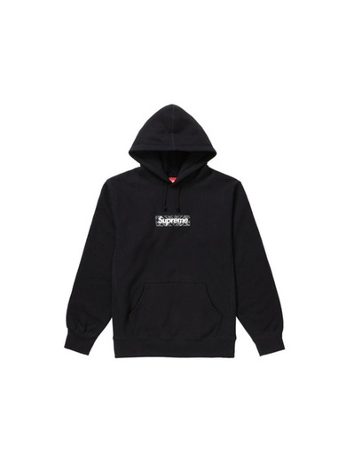 Supreme Bandana Box Logo Hooded Sweatshirt Black