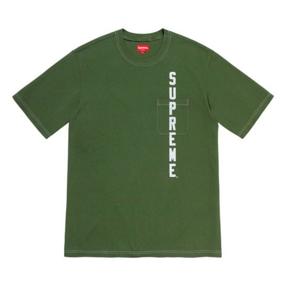 Moda Supreme Contrast Stitch Pocket Tee 1