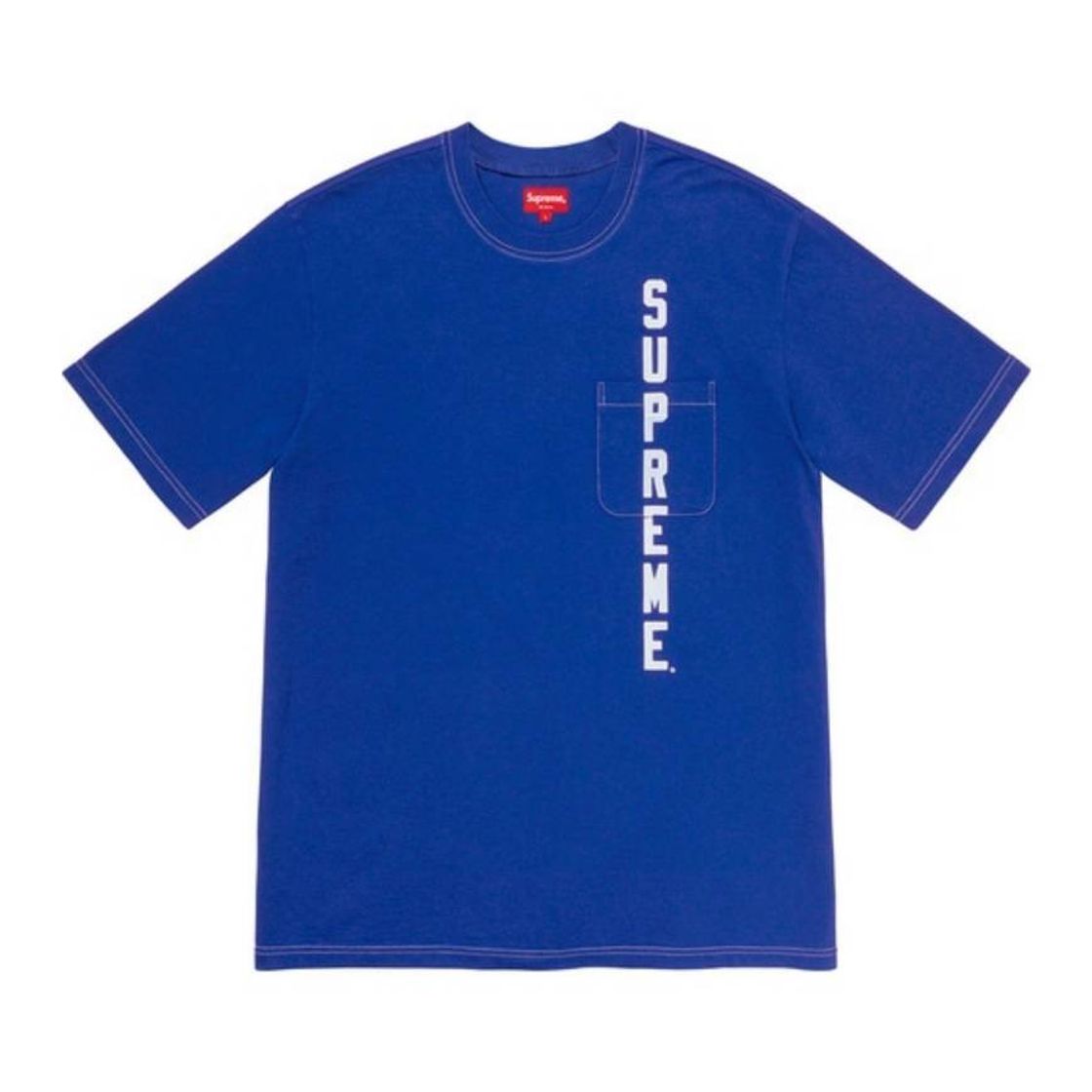 Moda Supreme Contrast Stitch Pocket Tee 2