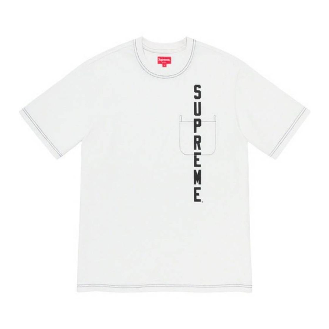 Moda Supreme Contrast Stitch Pocket Tee 3