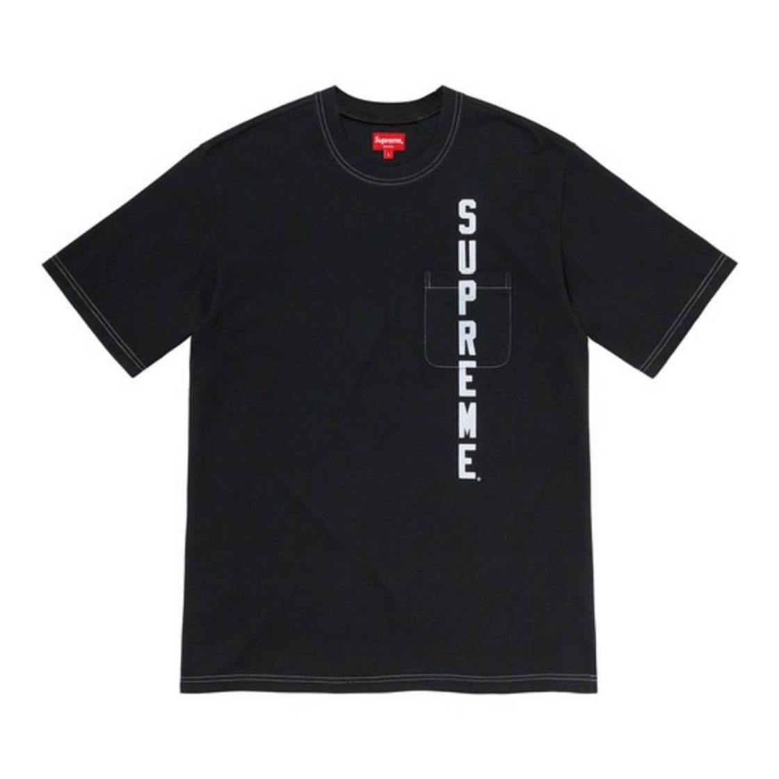 Moda Supreme Contrast Stitch Pocket Tee 4