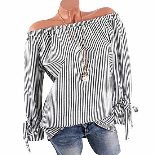 Social Ropa de Moda para Mujer Blusa de Manga Larga para Mujer Blusa