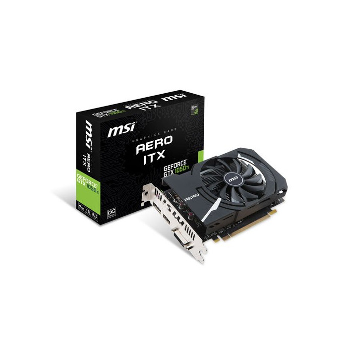 Electrónica MSI GeForce GTX 1050 Ti AERO ITX 4G OC