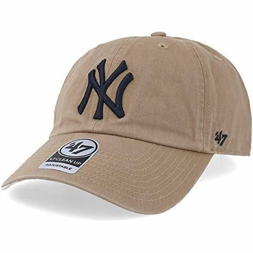 Gorra curva beige de New York Yankees MLB Clean Up de 47