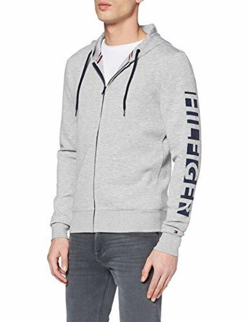 Lugar Tommy Hilfiger Zip Thru Hoody Sudadera, Gris