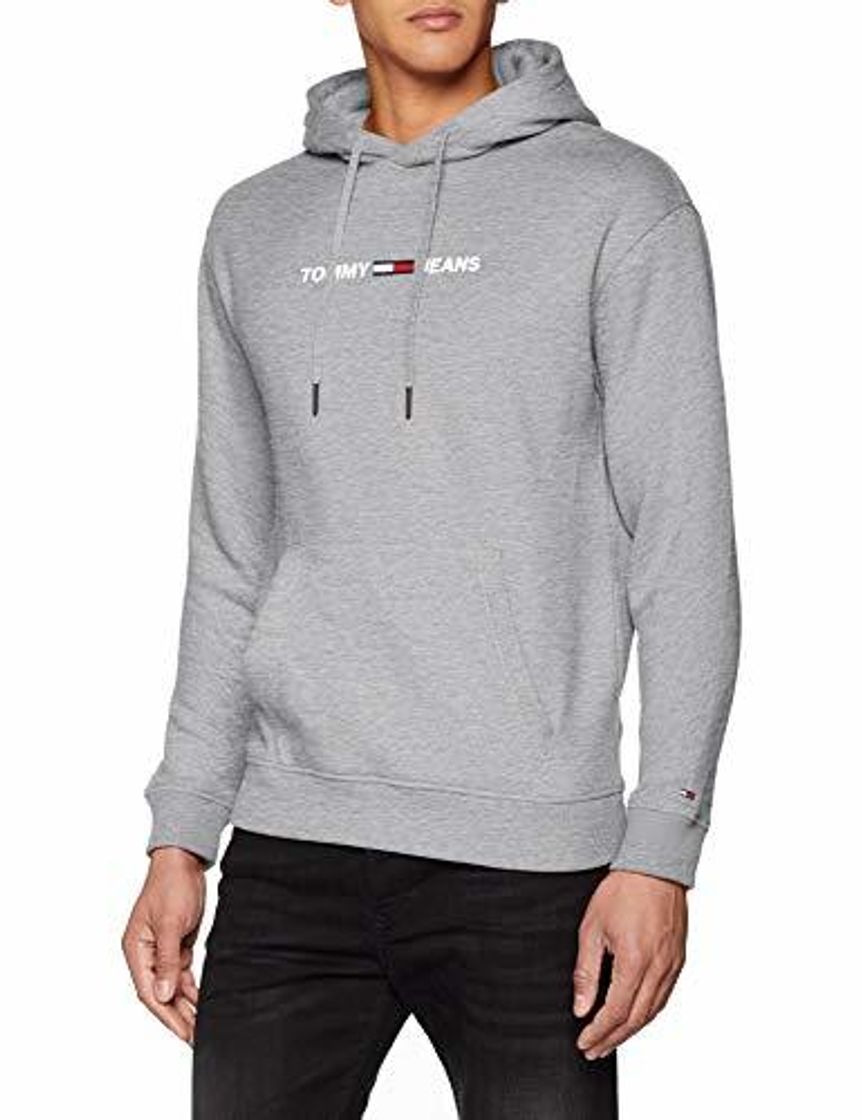 Social Tommy Hilfiger Logo Hoodie Capucha, Gris