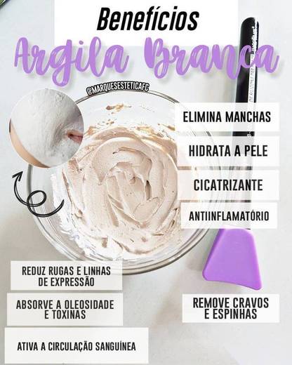 Benefícios Argila Branca