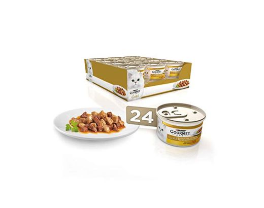 Purina Gourmet Gold Bocaditos en Salsa comida para gatos con Pollo e