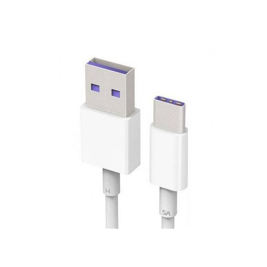 Huawei Cable de datos Super Charge Protocol con conexión USB Tipo-C blanca
