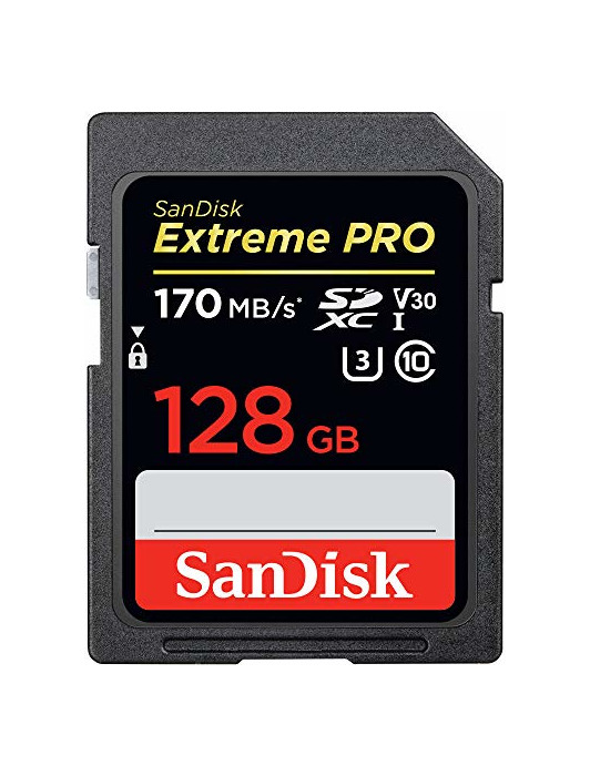 Product SanDisk Extreme PRO - Tarjeta de memoria SDXC de 128 GB