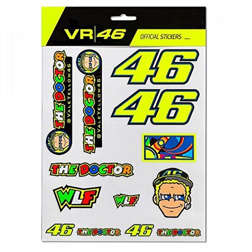 Fitness Valentino Rossi valentín Rojos Patches Kit The Doctor Juventud