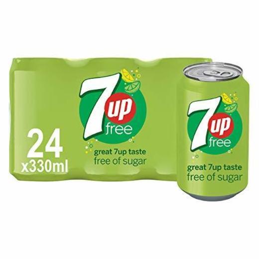 Britvic dieta 7-up gaseosas suave en lata Limón y Lima Drink 330 ml