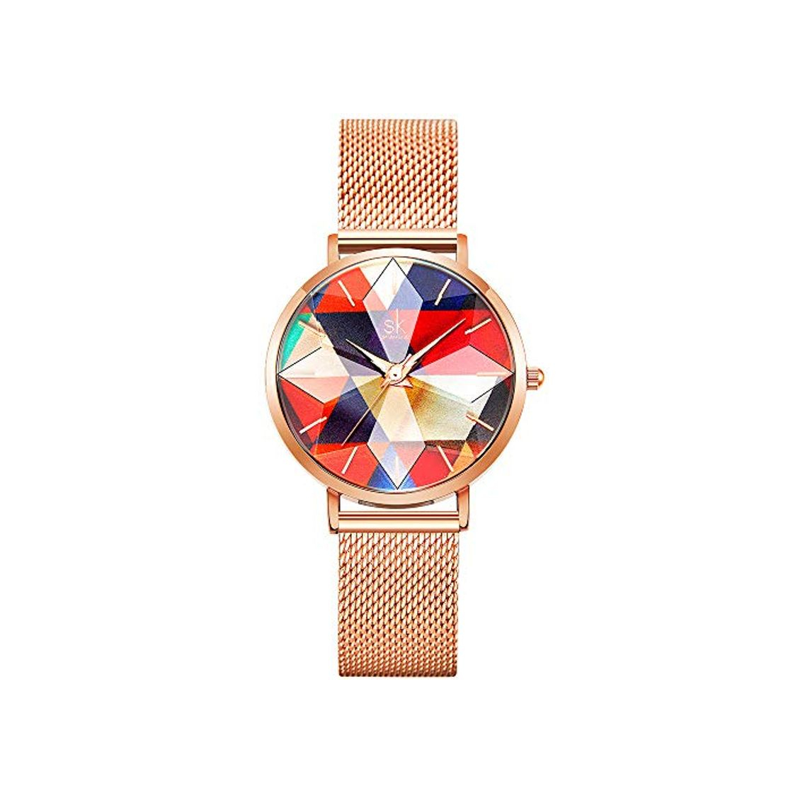 Product SHENGKE Estrella Relojes para Mujer Reloj Damas de Malla Impermeable Elegante Banda