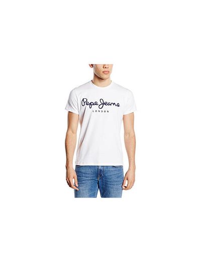 Pepe Jeans Original Stretch PM501594 Camiseta, Blanco