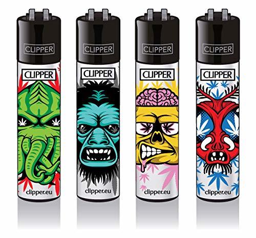 Product Clipper® Mechero – Weed Monster – Juego de 4