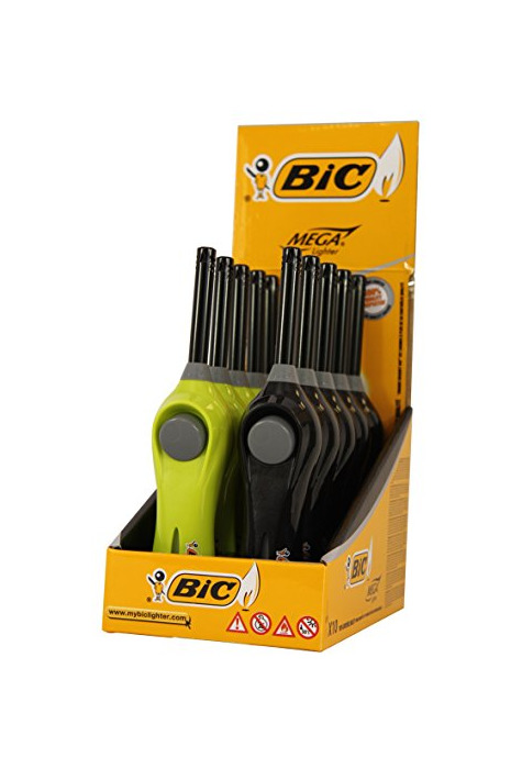 Product BIC Original Mega Lighter/Encendedor/encendedores con Soportes para Colgar en Pantalla