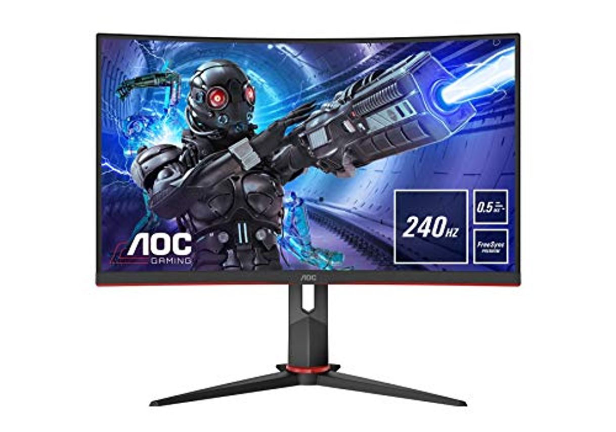 Social AOC Monitor C27G2ZU/BK - Pantalla para PC Gaming Curvo de 27" FHD