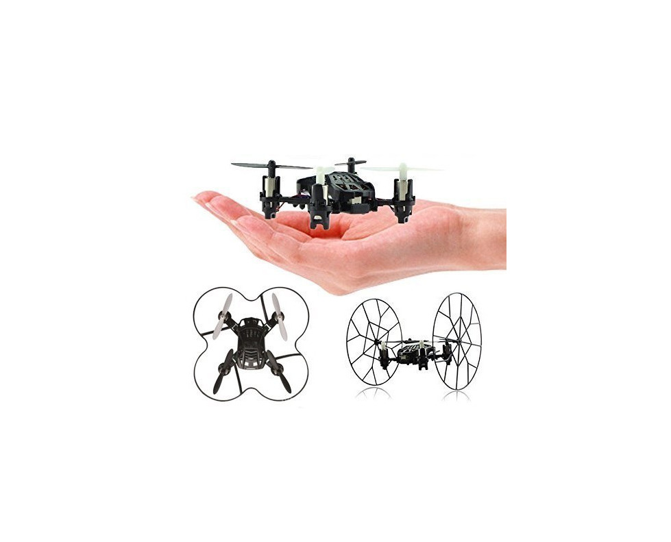 Producto Top Race Micro-Drone Quadcopter de 4 canales con ruedas