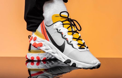 Nike React 55 Orange Jaune 