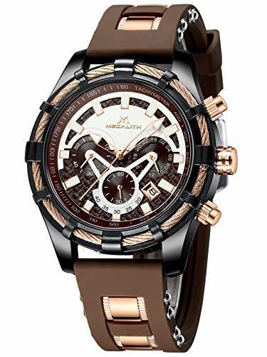 Lugar Relojes Hombre Relojes Grandes de Pulsera Militar Deportivos Cronografo Elegante Impermeable Reloj