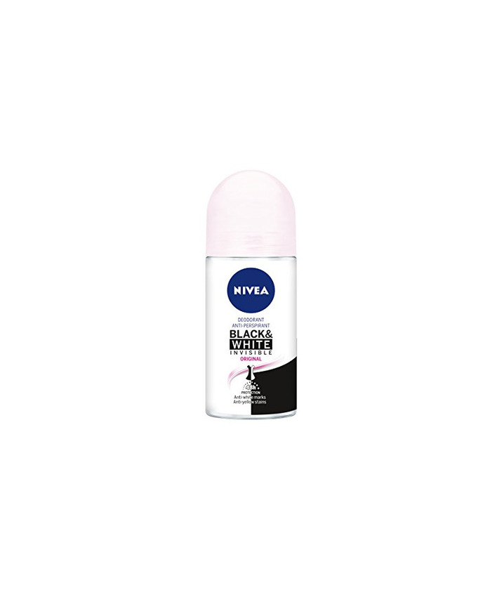 Belleza NIVEA Roll-on Invisible For Black & White Original - Paquete de 6