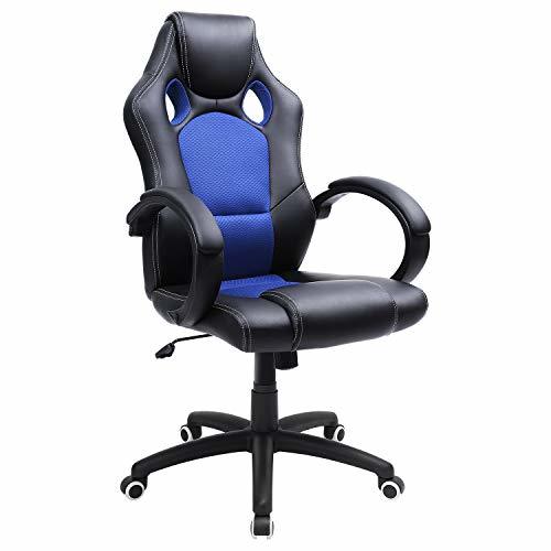 Elemento de la categoría hogar SONGMICS Racing Silla de Escritorio de Oficina Ergonómica Regulable con Ruedas