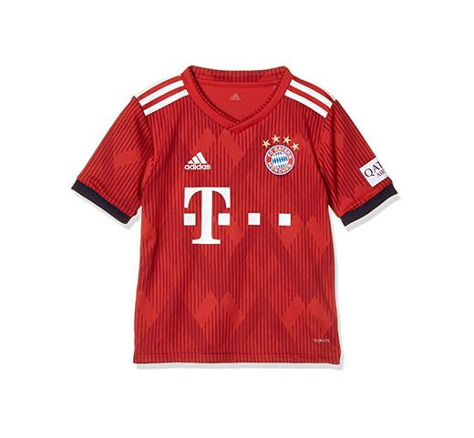 adidas 18/19 FC Bayern Home Camiseta, Niños, Rojo