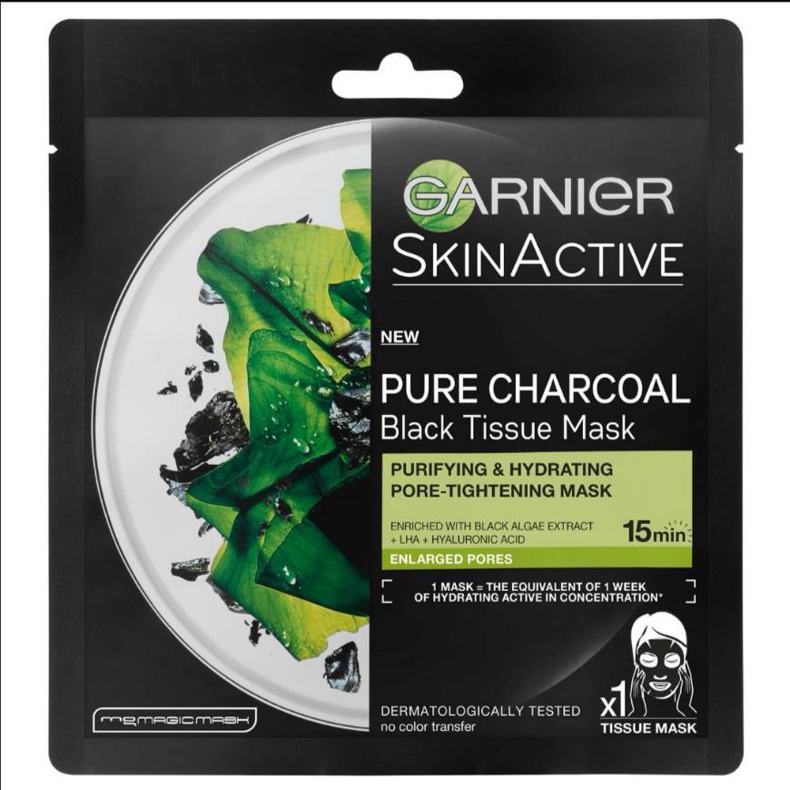 Product Garnier Charcoal and Algae Purifying and Hydrating Face Sheet ...