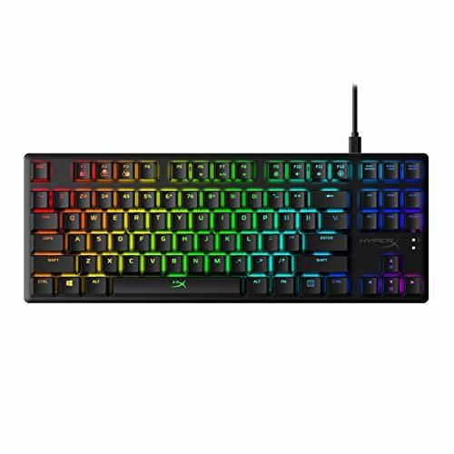 HyperX HX-KB7RDX-US Alloy Origins Core, Teclado mecánico para Juegos RGB, Tenkeyless, interruptores