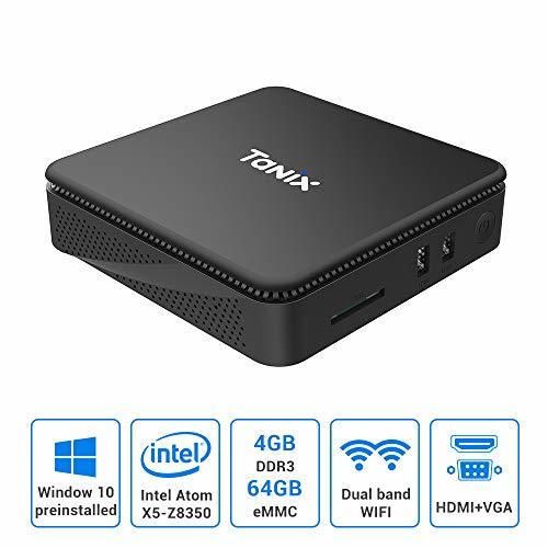 Mini PC Windows 10 Pro Intel Atom x5-Z8350 Procesador 4GB RAM 64GB