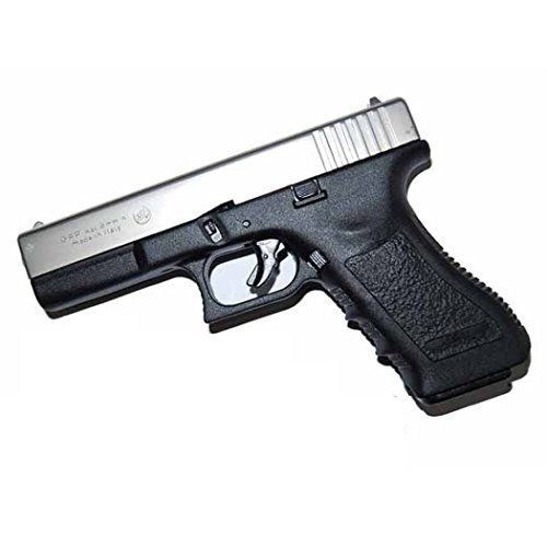 Bruni Pistola a Salve de Metal Glock G17 8 mm Negro/Níquel