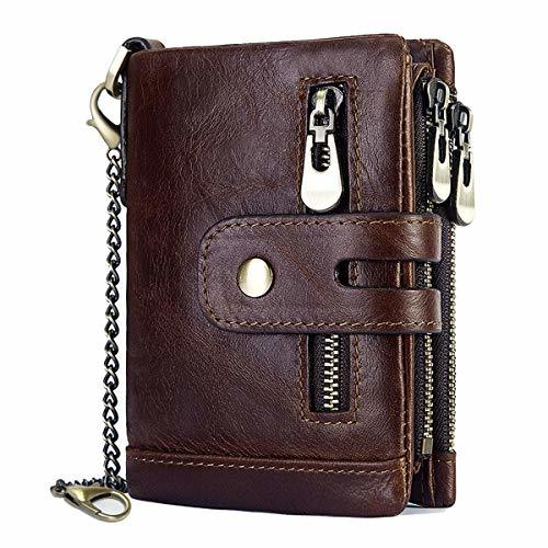 Product Cartera Hombre Monedero de Cuero con RFID Bloqueo Billetera Piel Hombre y