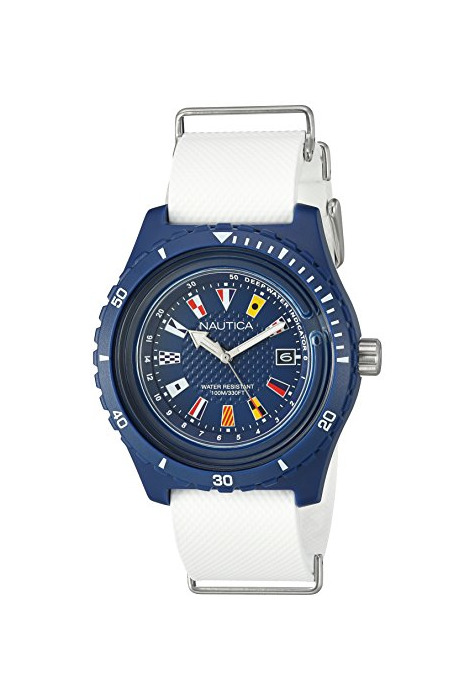Social Nautica Reloj Analogico para Hombre de Cuarzo con Correa en Silicona NAPSRF002