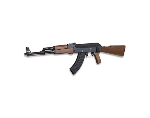 AK-47 Kalashnikov ELECTRICA Arma Larga Airsoft Aire Suave 6 mm Potencia 0,50
