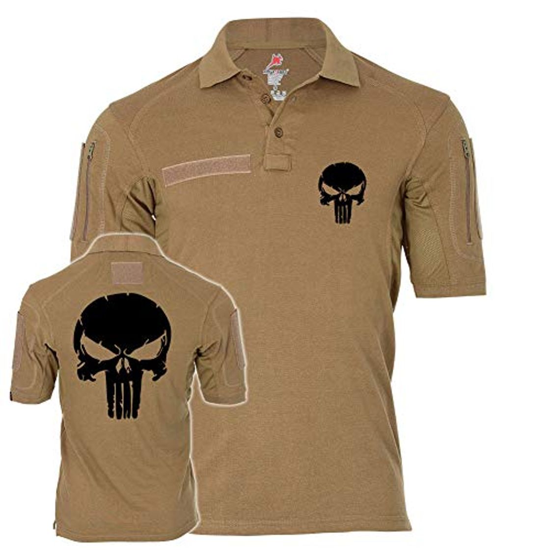 Product Copytec Tactical Polo Navy Seals Punisher Infidel Unidad Insignia #25769 Arena XXL