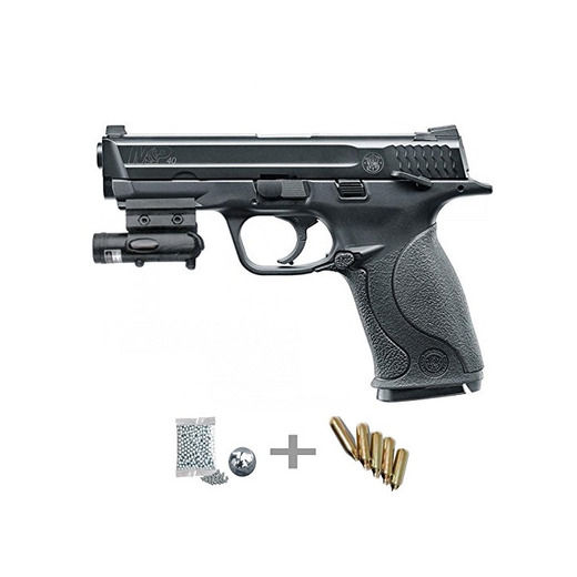 KIT Umarex Smith&Wesson MP40 CO2 LÁSER - Pistola de aire comprimido (CO2)