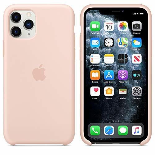 Funda Silicona para iPhone 11 Pro Silicone Case, Logo Manzana, Textura Suave,