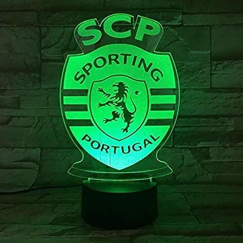 Luces de noche Led Lisbon Sporting Clube De Portugal Illusion 3D Fc