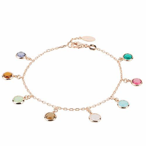 Product Florence Multi Coloured Gemstone Bracelet Rose Gold