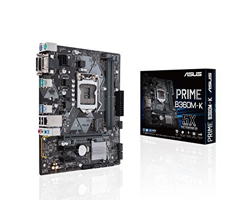 Places Asus Intel B360 mATX - Placa con iluminación LED