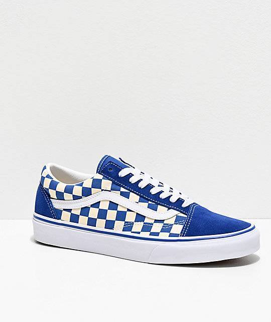 Social Vans azul cuadrille